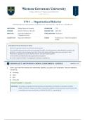 C715&sol; C715 Organizational Behavior OA Exam &vert; &lpar;Latest 2026&sol;2027 Update&rpar; &vert; Complete Exam Questions with Verified Answers and Detailed Rationales &vert; A&plus; Graded &vert; Western Governors University&NewLine;&NewLine;