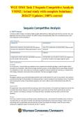 WGU D361 Task 2 Sequoia Competitive Analysis VMM2 &vert; Actual study with complete Solutions &vert; 2026&sol;27 Updates &vert; 100&percnt; correct