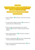 JD Next Exam  &NewLine;Comprehensive Resource To Help You Ace 2026-2027 Exams &NewLine;Includes Frequently Tested Questions With ELABORATED &NewLine;100&percnt; Correct COMPLETE SOLUTIONS &NewLine;Guaranteed Pass First Attempt&excl;&excl; Current Update&excl;&excl; &NewLine;Instant Download Pdf