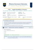 C955&sol; C 955 Applied Probability and Statistics Pre-Assessment &vert; &lpar;Latest 2026&sol;2027 Update&rpar; &vert; Complete Exam Questions with Verified Answers and Detailed Rationales &vert; A&plus; Graded &vert; Western Governors University&NewLine;&NewLine;
