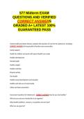 577 Midterm EXAM QUESTIONS AND VERIFIED CORRECT ANSWERS GRADED A&plus; -LATEST 2026-2027- 100- GUARANTEED PASS&period;docx&NewLine;&NewLine;