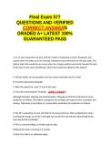 Population Health Midterm QUESTIONS &semi;nursing research midterm Exam &semi;Nursing 577 Leadership &semi;Nursing 577 Older adult midterm &semi;577 Midterm EXAM&semi;577 Leadership Mid Term Exam &semi;NR 577 EXAM QUESTIONS AND VERIFIED CORRECT ANSWERS GRADED A&plus; -LATEST 2026-2027- 100