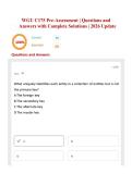 WGU C175 Pre-Assessment &vert; Questions and Answers with Complete Solutions &vert; 2026 Update