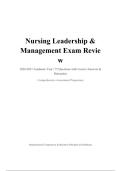 Nursing Leadership & Management &ndash; Exam Review &vert; 2026&sol;2027 Academic Year &ndash; 75 Questions with Correct Answers & Rationales