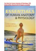Test Bank for Human Anatomy & Physiology&comma; 12th Global Edition Marieb &lpar;All Chapters  1-29 included&rpar;
