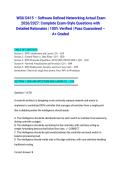  WGU D415 &ndash; Software Defined Networking Actual Exam 2026&sol;2027&colon; Complete Exam-Style Questions with Detailed Rationales &vert; 100&percnt; Verified &vert; Pass Guaranteed &ndash; A&plus; Graded
