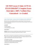 GE 5103 Lesson 11 Quiz ACTUAL EXAM 2026&sol;2027 &vert; Complete Exam-Style Q&A &vert; 100&percnt; Verified &vert; Pass Guaranteed - A&plus; Graded