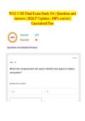 WGU C182 Final Exam Study OA &vert; Questions and Answers &vert; 2026&sol;27 Updates &vert; 100&percnt; correct &vert; Guaranteed Pass