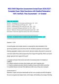 WGU D669 Objective Assessment Actual Exam 2026&sol;2027&colon; Complete Exam-Style Questions with Detailed Rationales &vert; 100&percnt; Verified &vert; Pass Guaranteed &ndash; A&plus; Graded