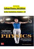 TESTBANK &NewLine;College&NewLine;Physics&NewLine;5th&NewLine;Edition &NewLine;By&NewLine;Alan &NewLine;Giambattista&NewLine;Chapters 1-&NewLine;30&NewLine;