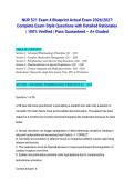  NUR 521 Exam 4 Blueprint Actual Exam 2026&sol;2027&colon; Complete Exam-Style Questions with Detailed Rationales &vert; 100&percnt; Verified &vert; Pass Guaranteed &ndash; A&plus; Graded