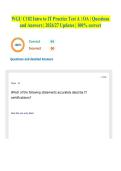 WGU C182 Intro to IT Practice Test A &vert; OA &vert; Questions and Answers &vert; 2026&sol;27 Updates &vert; 100&percnt; correct