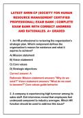 The Ultimate SHRM Exam Bank Bundle &colon; Certified Professional &lpar;CP&rpar;   Senior Certified Professional &lpar;SCP&rpar;    Actual Test Bank &ndash; Complete Q&A with Rationales