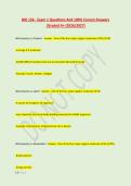 BIO 156 - Exam 1 Questions And 100&percnt; Correct Answers &NewLine;&vert;Graded A&plus; &lpar;2026&sol;2027&rpar;