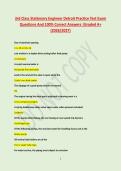 3rd Class Stationary Engineer Detroit Practice Test Exam &NewLine;Questions And 100&percnt; Correct Answers &vert;Graded A&plus; &NewLine;&lpar;2026&sol;2027&rpar; 