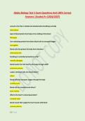 Abeka Biology Test 5 Exam Questions And 100&percnt; Correct &NewLine;Answers &vert;Graded A&plus; &lpar;2026&sol;2027&rpar; 