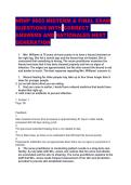 NRNP 6665 Midterm and Final Exam Practice Questions and Answers