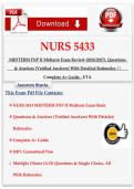 NURS 5433 FNP II Midterm Exam Practice Questions and Answers