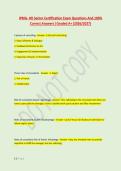 IPMA- HR Senior Certification Exam Questions And 100&percnt; &NewLine;Correct Answers &vert;Graded A&plus; &lpar;2026&sol;2027&rpar;