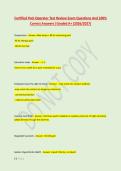 Certified Pool Operator Test Review Exam Questions And 100&percnt; &NewLine;Correct Answers &vert;Graded A&plus; &lpar;2026&sol;2027&rpar;
