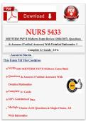 NURS 5433 FNP II Midterm Practice Questions and Family Nurse Practitioner Review