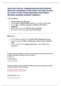 WGU D265 Critical Thinking Practice Questions and Reasoning Review