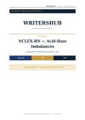 NCLEX-RN Acid-Base Imbalances & ABG Analysis Study Guide &lpar;2026&rpar;
