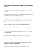 Drug Use and Abuse &ndash; Exam 2 Practice Test &lpar;Chapters 6&ndash;9&rpar; Study Guide & Review Questions