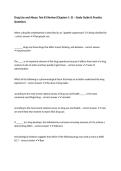 Drug Use and Abuse&colon; Test &num;1 Review &lpar;Chapters 1&ndash;3&rpar; &ndash; Study Guide & Practice Questions