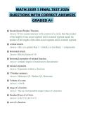 MATH 3339 1 FINAL TEST 2026&NewLine;QUESTIONS WITH CORRECT ANSWERS&NewLine;GRADED A&plus;