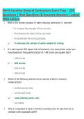 North Carolina General Contractors Exam Prep &lpar;150 Questions&rpar; 2026 &vert; Practice Questions & Verified Answers