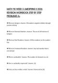 MATH 110 WEEK 5 LIMESPRING II 2026&NewLine;REVISION WORKBOOK STEP BY STEP&NewLine;PROBLEMS A&plus;