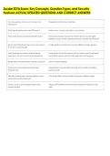 Zscaler ZDTA Exam&colon; Key Concepts&comma; Question Types&comma; and Security &NewLine;Features ACTUAL UPDATED QUESTIONS AND CORRECT ANSWERS 