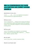 MBA 704 COMPREHENSIVE TEST PAPER&NewLine;2026 QUESTIONS AND CORRECT ANSWERS&NewLine;GRADED A&plus;