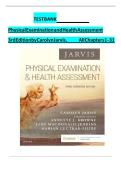 Test Bank for Physical Examination and Health Assessment &ndash; Complete Questions & Answers Study Guide