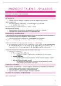 Syllabus Muzische Talen B &vert; Arteveldehogeschool &vert; 