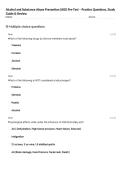 Alcohol and Substance Abuse Prevention &lpar;JKO&rpar; Pre-Test &ndash; Practice Questions&comma; Study Guide & Review