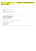 STTI Facilitating Staff Development 100&percnt; ACTUAL UPDATED QUESTIONS AND &NewLine;CORRECT ANSWERS 