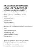 MBI 131 MIAMI UNIVERSITY EXAM 1 2026&NewLine;ACTUAL PAPER FULL QUESTIONS AND&NewLine;ANSWERS 100 PERCENT CORRECT