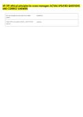 ATI STTI ethical principles for nurse managers ACTUAL UPDATED QUESTIONS &NewLine;AND CORRECT ANSWERS 