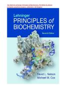 Test Bank for Lehninger Principles of Biochemistry 7th Edition by Nelson&NewLine;&lpar;complete&comma; questions answers &comma; rationales &vert; Chapter 1-28 &vert; All Chapters 