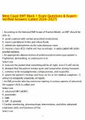 West Coast EMT Block 1 Exam Questions & Expert-Verified Answers &lpar;Latest 2026-2027&rpar;