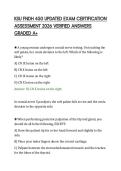 KSU FNDH 450 UPDATED EXAM CERTIFICATION &NewLine;ASSESSMENT 2026 VERIFIED ANSWERS &NewLine;GRADED A&plus;