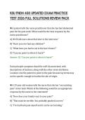 KSU FNDH 450 UPDATED EXAM PRACTICE &NewLine;TEST 2026 FULL SOLUTIONS REVIEW PACK