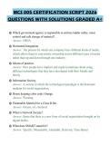 MCS 005 CERTIFICATION SCRIPT 2026&NewLine;QUESTIONS WITH SOLUTIONS GRADED A&plus;