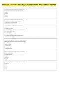 STATS quiz 2 review 1 UPDATED ACTUAL QUESTIONS AND CORRECT ANSWERS