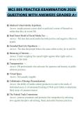 MCS 005 PRACTICE EXAMINATION 2026&NewLine;QUESTIONS WITH ANSWERS GRADED A&plus;