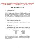 Accounting for Decision Making and Control&comma; 8th Edition by Jerold L&period; Zimmerman &vert; Comprehensive Managerial Accounting Study Guide&comma; Cost Analysis&comma; Budgeting & Performance Control Notes &lpar;ISBN&colon; 978-0078025747&rpar;