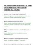 MD STATIONARY ENGINEER EXAM 2026 BOILER&NewLine;AND TURBINE SYSTEMS PRACTICE SET&NewLine;ANSWERS FULL SOLUTION&NewLine;