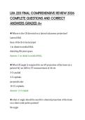 LRA 220 FINAL COMPREHENSIVE REVIEW 2026 &NewLine;COMPLETE QUESTIONS AND CORRECT &NewLine;ANSWERS GRADED A&plus;
